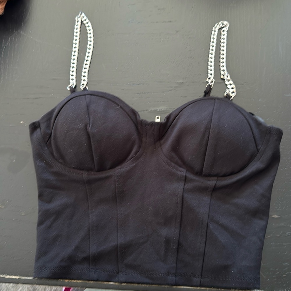 Guess black corset top